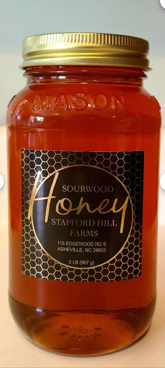 Raw Sourwood Honey — 2 lbs (Shipping Included)