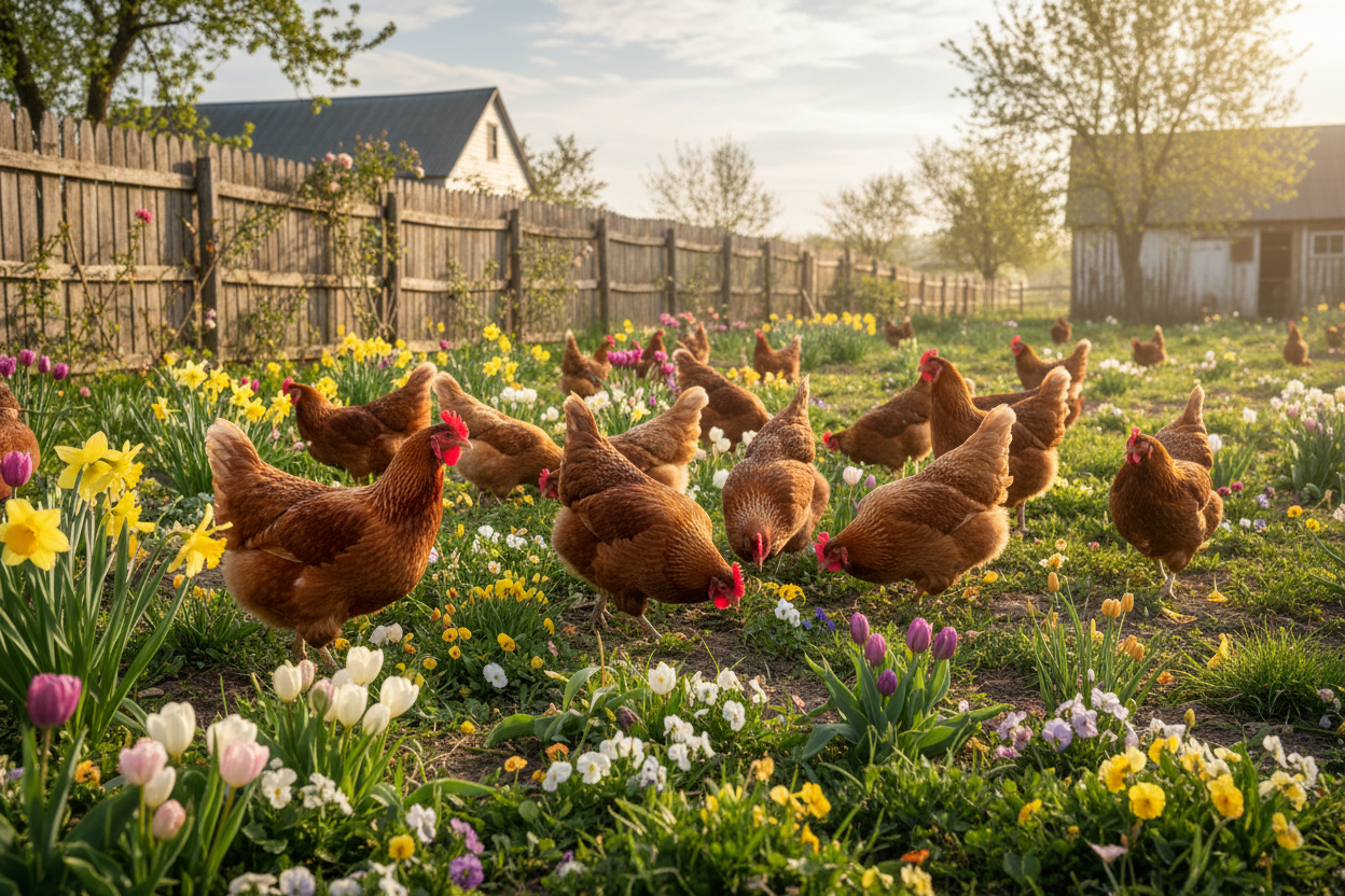 Spring Flocking Spring Flock Care Guide for Backyard Chickens | Stafford Hill Farms