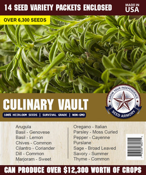 Culinary Vault Seeds - 14 Varieties