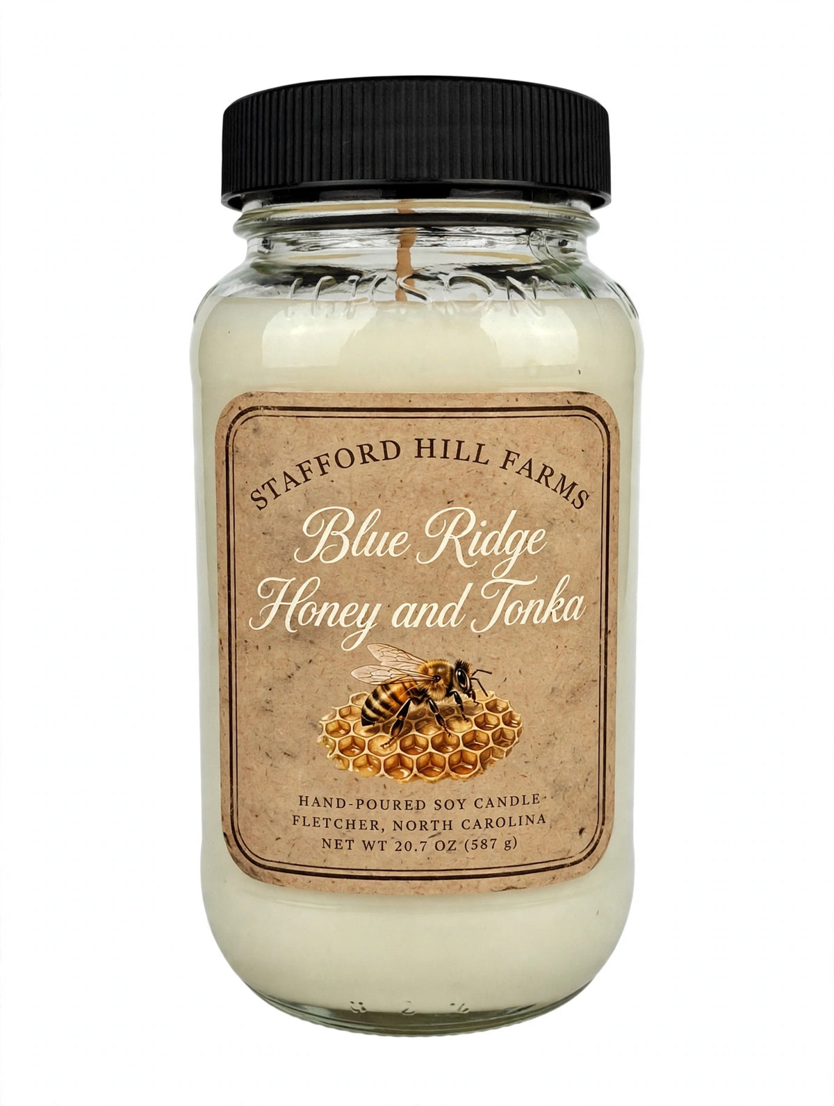 Stafford Hill Farms Blue Ridge Honey & Tonka Soy Candle