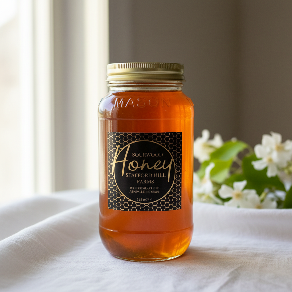 Raw Sourwood Honey — 2 lbs