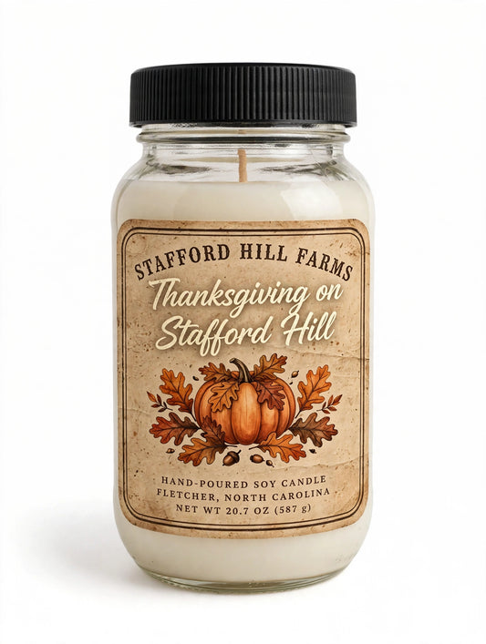 Stafford Hill Farms Thanksgiving on Stafford Hill Soy Candle