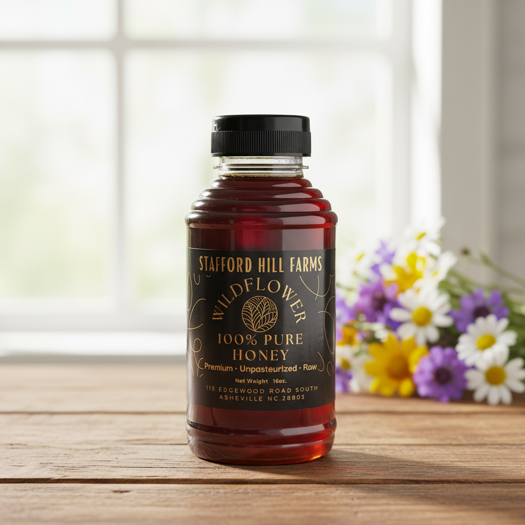 Raw Wildflower Honey — 16 oz