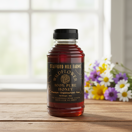Raw Wildflower Honey — 16 oz